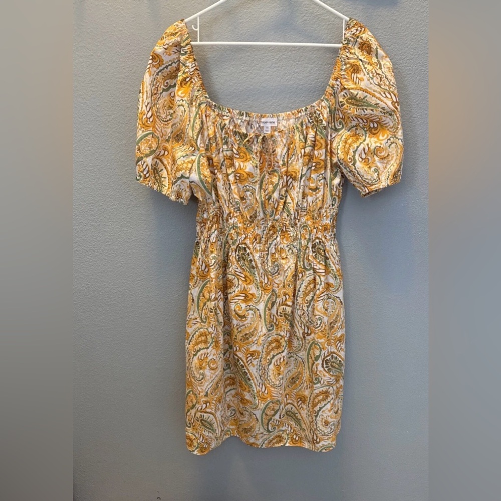CHLOE + RENE Dress Women’s 3X Summer Elastic Waist Cotton Floral Design
